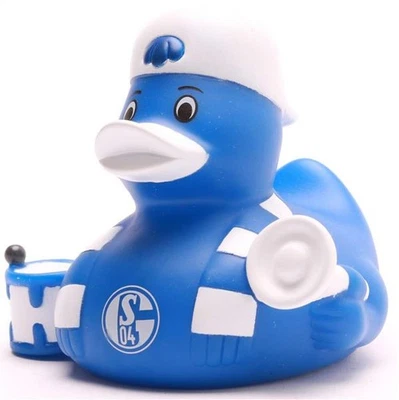 DUCKSHOP Badeente FC Schalke 04 Quietscheente Quietscheentchen Gummiente Plastikente Ente