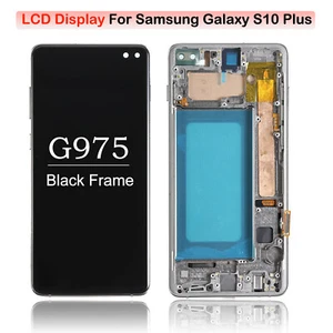 Repuesto Pantalla LCD Con Marco Negro Para Samsung Galaxy S10 Plus G975 - Imagen 1 de 8