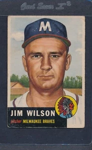 1953 Topps #208 Jim Wilson Braves Fair *2178 - Picture 1 of 1