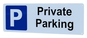 Privatparkplatz Wandschild für den Außenbereich - Bild 1 von 3