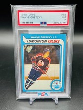 1979-80 Topps Hockey Wayne Gretzky Rookie RC Card #18 - PSA 7 - CENTERED