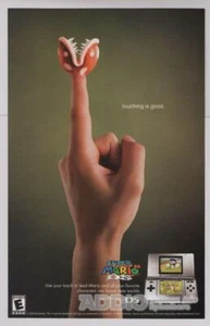 Super Mario 64 PRINT AD Nintendo DS "Touching is good" Werbeseite 2005 - Bild 1 von 1