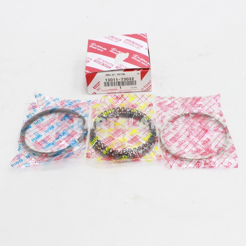 Juego de anillos de pistón de motor genuino OEM 2,2 L 4Y Toyota Van 1986-1989 13011-73032 Foto 1 de 1