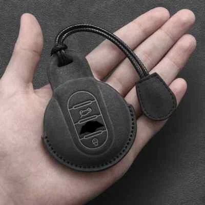 Suede Leather Car Key Case For BMW MINI COOPER S ONE JCW F54 F55 F56 F57 F60  - Image 1 of 4