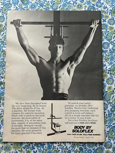 Vintage 1982 Body By Soloflex Print Ad Workout Equipment - Picture 1 of 7