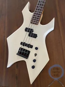 BC Rich Warlock Bass, White, 1987-1993, WB-857 - Picture 1 of 19