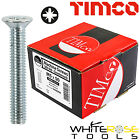 Timco Machine Screws Metric Thread Pozi Countersunk Flat Head M4 M5 M6 100 Box