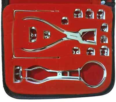 ARMI INSTRUMENTS 15 Pcs Rubber Dam Ainsworth Brewer Frame Clamps Palmer Instruments Kit Forceps