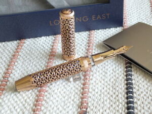 Visconti L.E 188 Looking East Sterling Silver Vermeil Rose Gold 18K Fountain Pen
