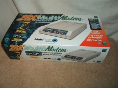 Multi-Tech MultiModemZDX MT2834ZDX28K Data/Fax Modem in Original  Box - Image 1 of 4
