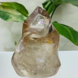 400g natürliche klare Regenbogen Rauchquarz Kristall Fackel Freiheit Probe Heilung - Bild 1 von 9