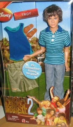 NEW High School Musical 2 Troy Doll STRIPED TOP JEANS NRFB SEALED Cover
