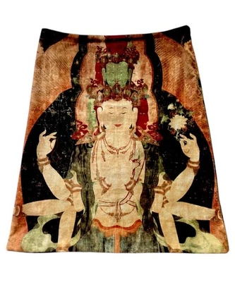 Falda de Terciopelo VIVIENNE TAM Buda Kuanyin Años 90 RARA Foto 1 de 4