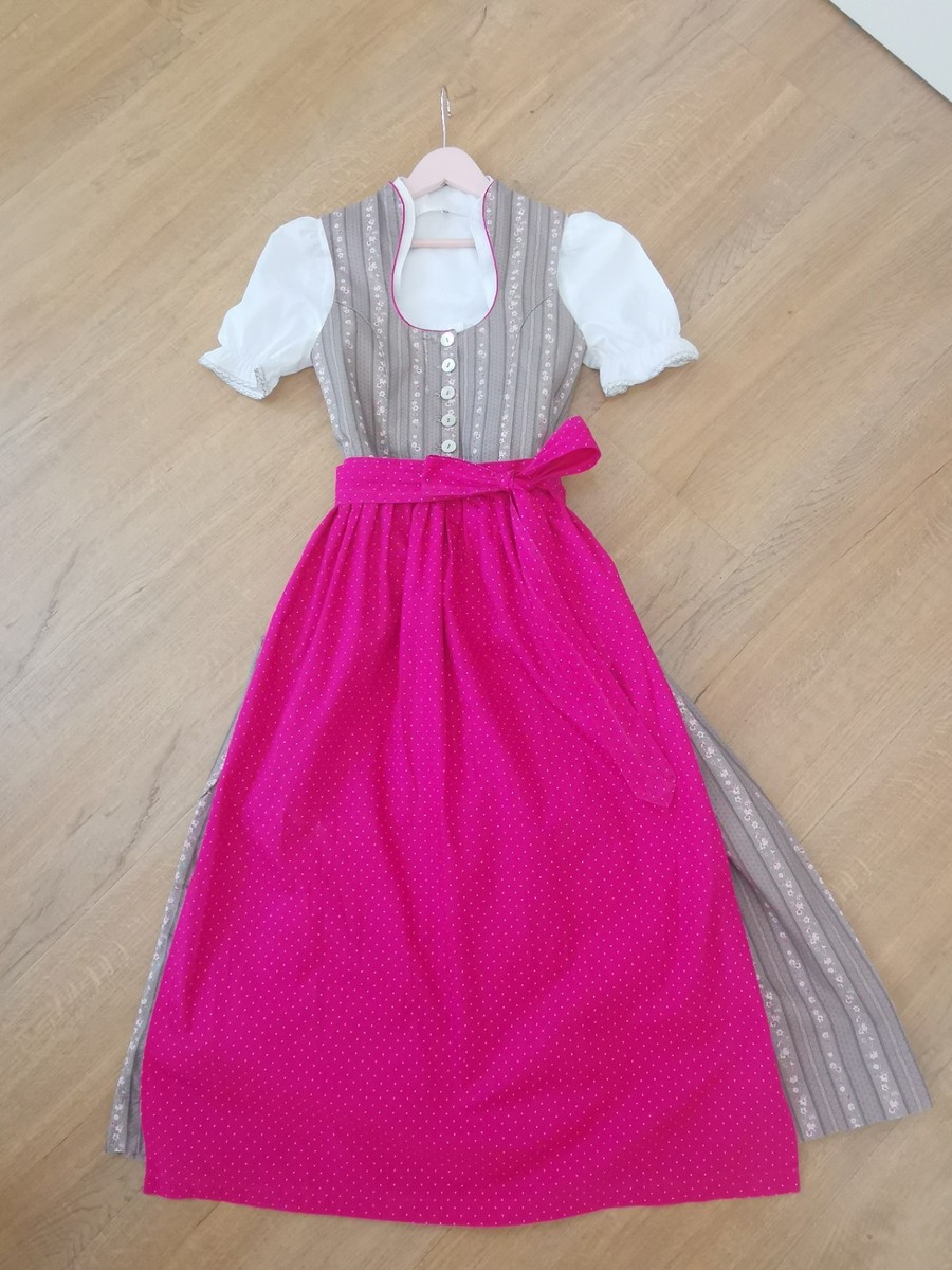 Berwin & Wolff Kinder Trachtenkleid - Beige-grünes Karo-Design Für Festliche Anlässe