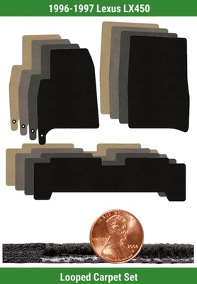 Custom Classic Loop Carpet Mat Set for 1996-1997 Lexus LX450 (3 pieces) #VOZ - Image 1 of 4