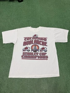 Vintage Colorado Avalanche Stanley Cup Championship 2001 Shirt XL NHL Hockey VTG - Picture 1 of 8