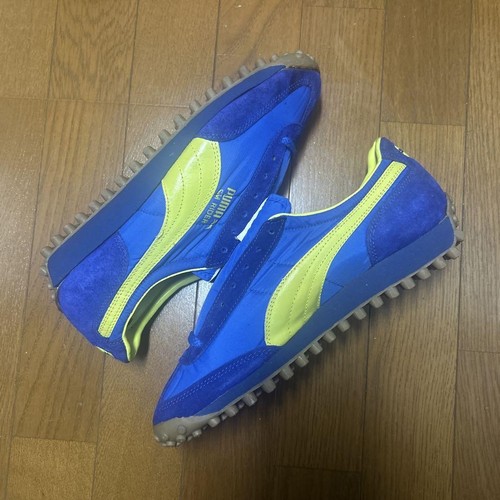 Deadstock Vintage anni 80 Puma Sm Rider Nos Blu Giallo senza scatola Uomo Us8 5