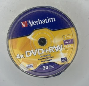 Verbatim DVD+RW Discs 4,7GB 4x Spindel 30/Pack 94834 - Bild 1 von 2