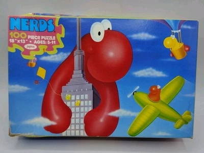 NERDS Candy 18x13 Inch 100 Piece Complete Jigsaw Puzzle 1985 Vintage All Pieces - Image 1 of 4