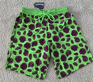 NWT 100% Authentic Vilebrequin OKOHINA Long Swim Shorts- GREEN - L - MEN - LARGE - Picture 1 of 8