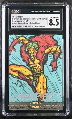 DC Artist Sketch Card 1/1 - The Creeper - Brian Kong - CGC 8.5 - Image 1 of 2