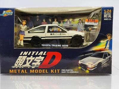 Toyota Trueno AE86 Jada Toys Initial D Escala 1:24 Kit Modelo Metal con Figuras Foto 1 de 4