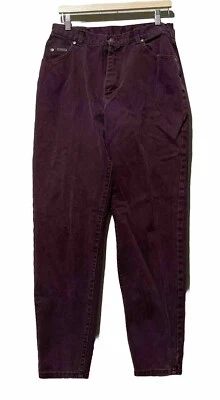 Pantalones de mezclilla Lee Borgoña para mujer 14 remachados tiro alto EE. UU. 30x30 de colección Foto 1 de 4