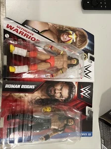 Mattel WWE Basic Series 133 ROMAN REIGNS Action Figure And Ultimate Warrior Lot - Picture 1 of 2