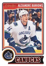 2014-15 O-Pee-Chee Canucks Hockey Card #85 Alexandre Burrows