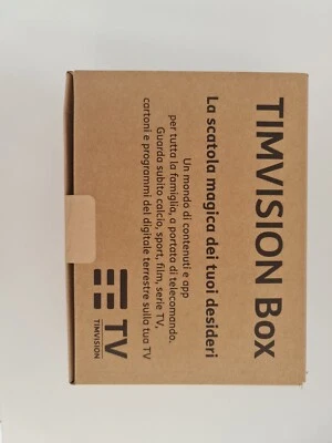 DECODER TIM BOX RICEVITORE DIGITALE TERRESTRE DVB-T2 TIM VISION ANDROID NUOVO 4K - Immagine 1 di 3