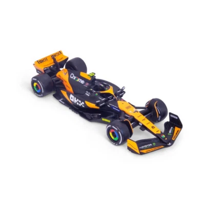 1:43 Bburago B18-38177N Lando Norris Mclaren MCL38 #4 (Nessun Guida) 1st Miami - Immagine 1 di 3