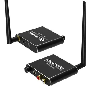 Tendak 2,4 GHz Wireless Audio Transmitter Empfänger 160 Fuß Reichweite Cinch 3,5 mm - Bild 1 von 2