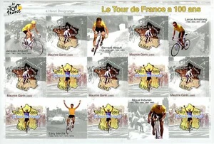 France Stamp Sc#2968 - 2003 - S/Sheet - Tour de France Bicycle Race - Picture 1 of 1