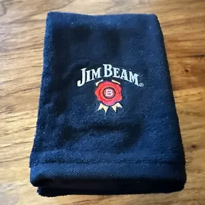 "Toalla de golf Jim Beam Distillery bordada barra de mano negra 15""x26 nueva en stock" - Imagen 1 de 16