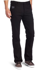FAMOUS STARS AND STRAPS MEN'S TREK DENIM JEANS, BLACK, 36X30