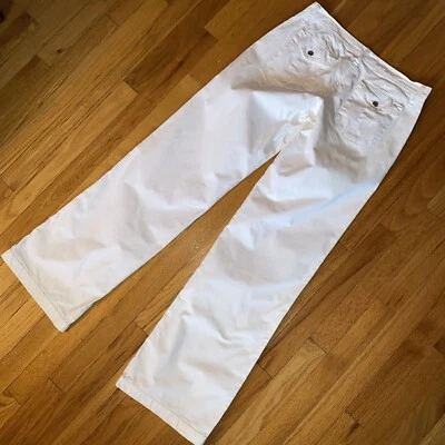 Бумага джинсовой ткани Y2K винтажный широкая нога заниженной хлопок брюки 29 подходит как 26 б/у - Изображение 1 из 4