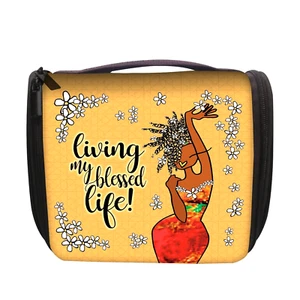 Shades of Color Hanging Cosmetic Organizer, Living My Blessed Life - Picture 1 of 4