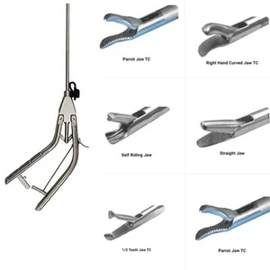Laparoscopic Gun-Type Surgical Needle Holder Driver Straight Right Curved 5mm - Picture 1 of 14