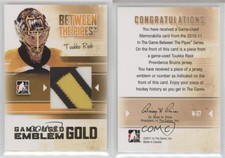 2010-11 ITG Between the Pipes Game-Used Gold Emblem Tuukka Rask #M-67