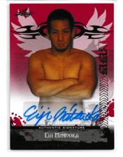 Eiji Mitsuoka 2010 Leaf MMA Red Autographs Card # AUEM1 UFC 