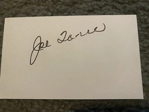 JOE TORRE signed 3x5 Index card autograph - Picture 1 of 1