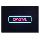 Art Print Poster Neon Sign Design Crystal Name #352881