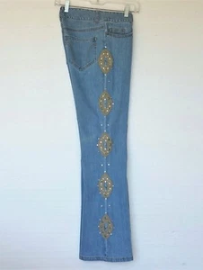 Suzanne Somers Denim Jeans Pants NEW w/ Tags Blue Southwestern Bootcut Womens 6 - Picture 1 of 12