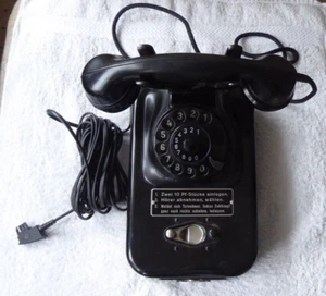 altes MÜNZTELEFON-M55B-TOP-ZUSTAND-TAE-STECKER-FUNKTION-KEINE-SCHLÜSSEL- - Bild 1 von 2