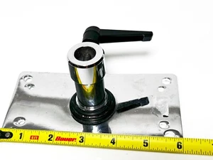 Chrome-Plated Wall Plate with 5/8” Baby Pin Receiver - Picture 1 of 4