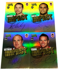 2010 SELECT NRL CHAMPIONS CARD IMPACT FOIL SIGNATURE CARD TEAM SET (4)-DRAGONS