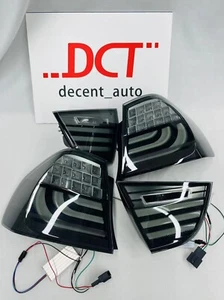 LED Upgrade Rear Lights Lamp 4PCS for BMW 3 Series E90 320i 325i 335i 323i Black - Picture 1 of 11