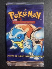 Pokèmon Base Set Booster PACK BLASTOISE SEALED SPANISH