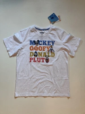 Disney Mickey & Friends Shirt Youth XXL 18 White Embroidered Applique Graphic - Image 1 of 4