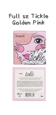 Benefit Cosmetics Tickle Golden Pink Highlighter Full Sz New With Original Box  - Image 1 of 3
